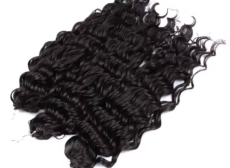 Pelo rizado de crochet