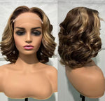 Peluca natural rizada corta rizos bouncy (Jane)