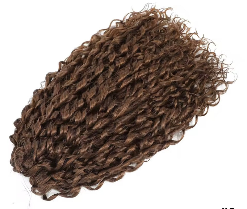 Pelo rizado de crochet