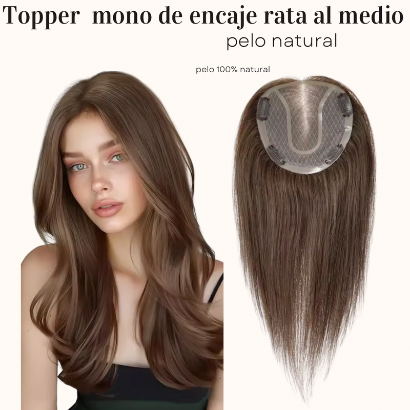 Topper de mujer de encaje natural