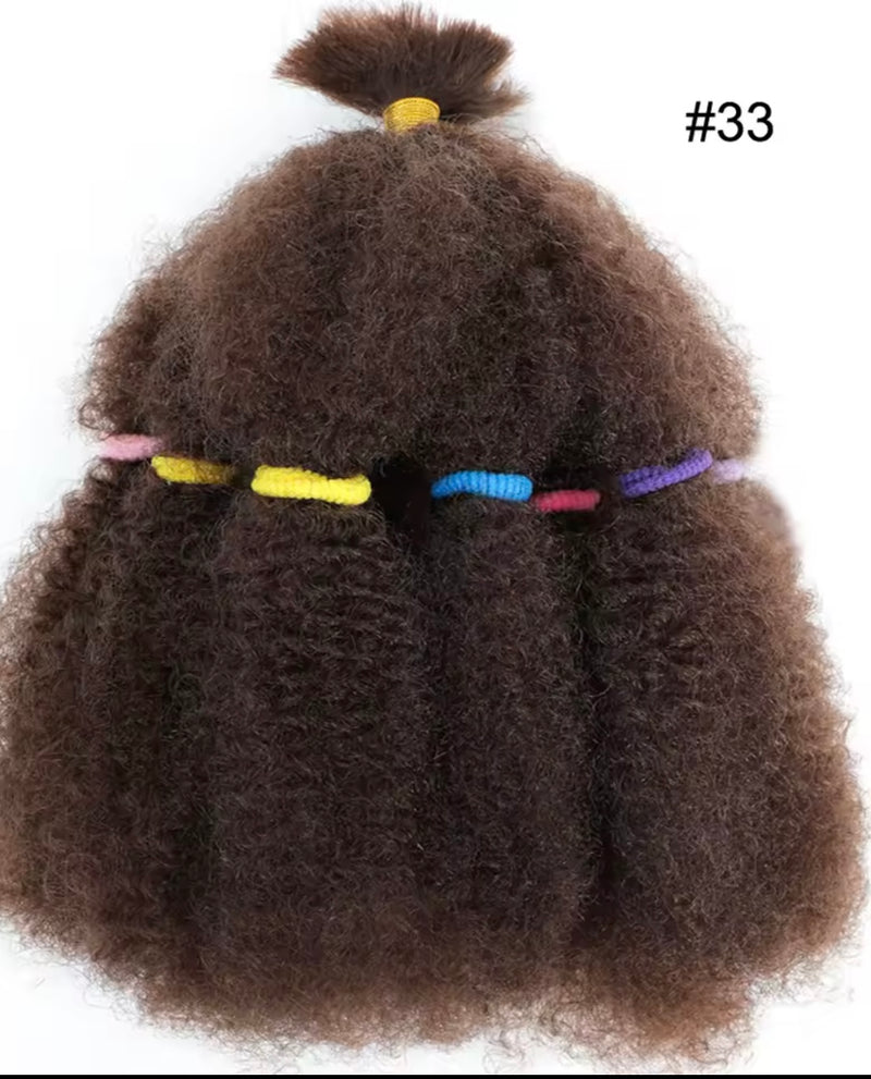 Pelo crochet rizado afro