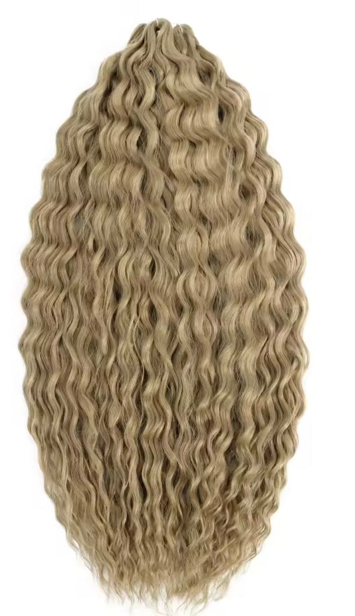 Pelo rizado de crochet