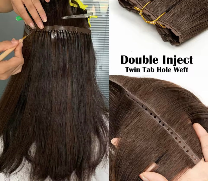 Extensiones de pelo inyectables naturales
