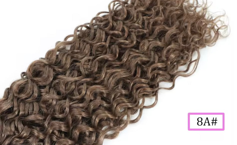 Extensiones de cortina naturales rizadas