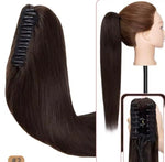Coleta de pelo natural con clip