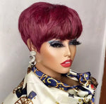 Peluca corta de pelo natural (Bianca)
