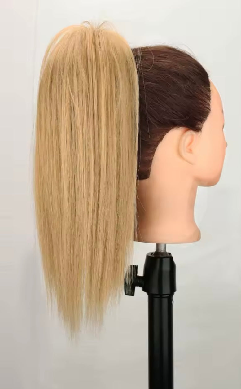 Coleta corta de pelo fibra orgánica con clip resistente al calor