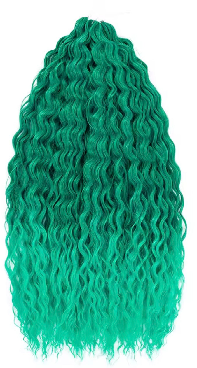 Pelo rizado de crochet