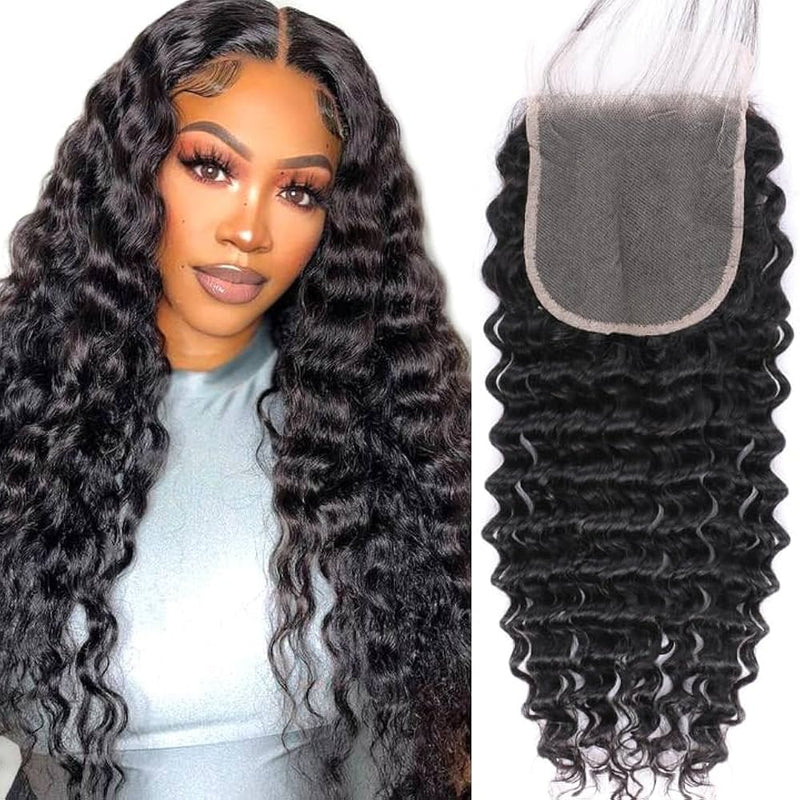 Closure/frontal HD real invisible natural rizada