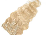 Extensiones de clip onduladas de pelo natural