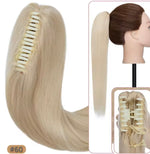 Coleta de pelo natural con clip
