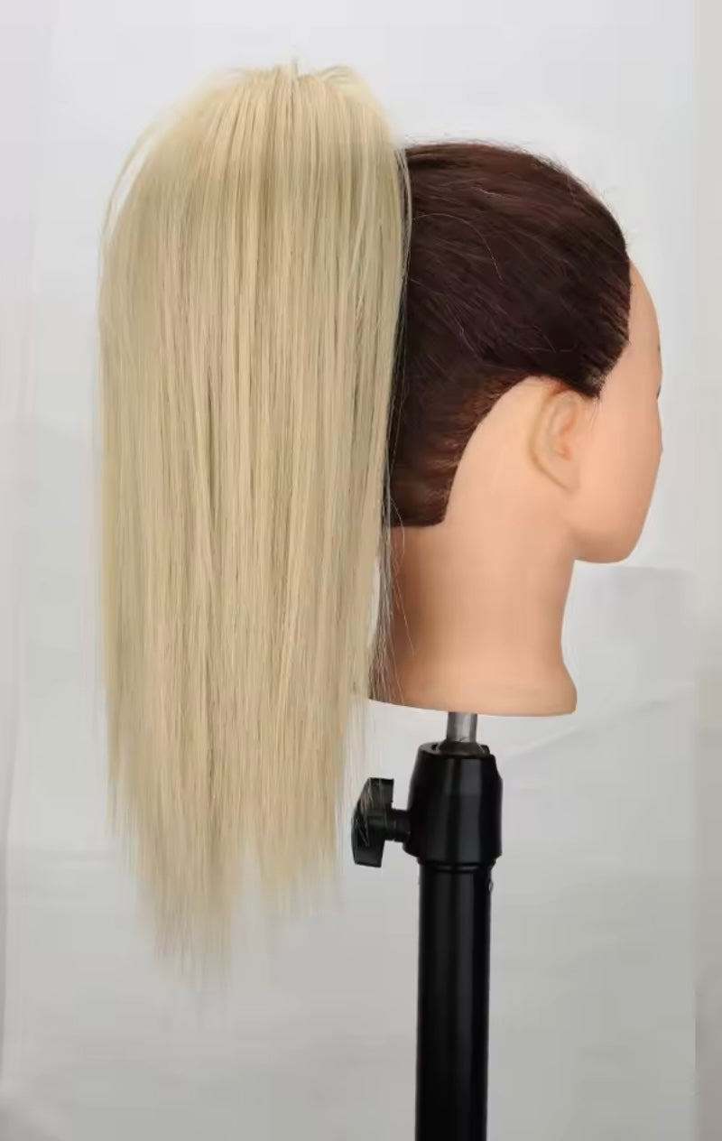 Coleta corta de pelo fibra orgánica con clip resistente al calor