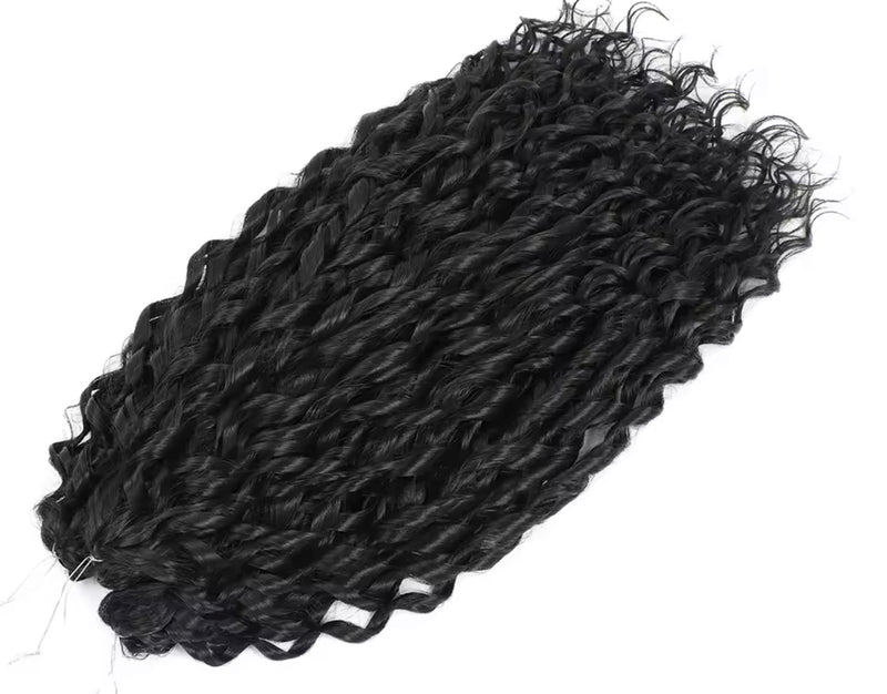 Pelo rizado de crochet