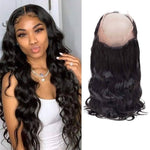 Closure 360” HD transparente pelo natural
