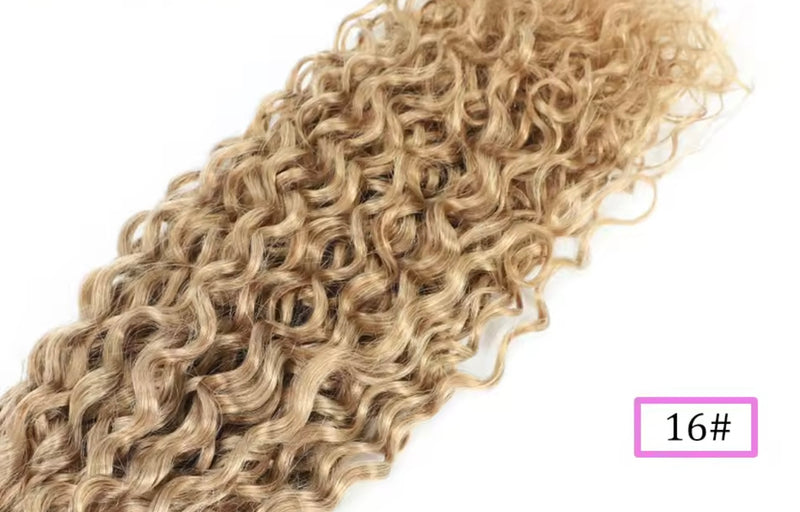 Extensiones de cortina naturales rizadas