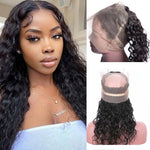 Closure 360” HD transparente pelo natural