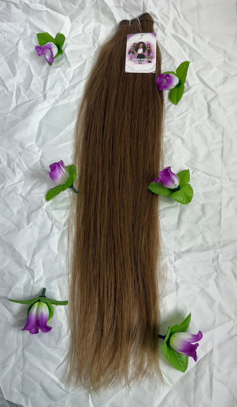 Pelo natural europeo 60cm/24” liso color #6