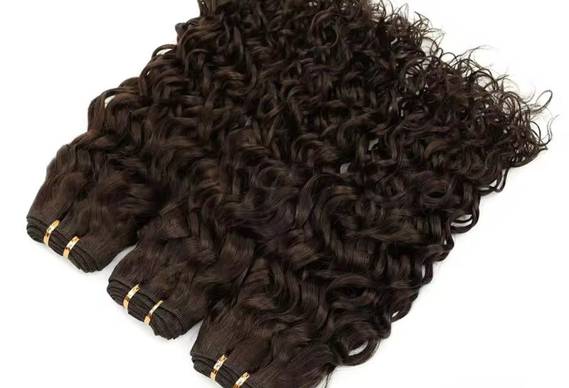 Extensiones de cortina naturales rizadas