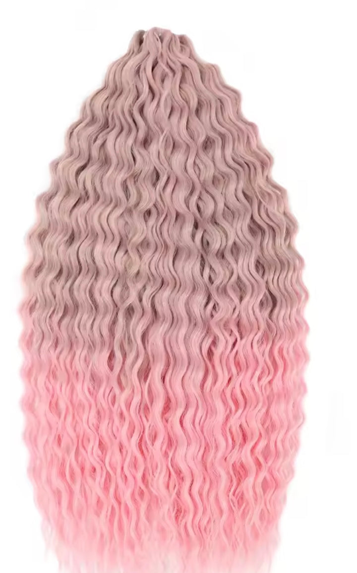 Pelo rizado de crochet