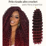 Pelo crochet rizado marcado
