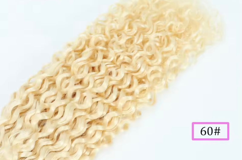 Extensiones de cortina naturales rizadas