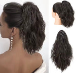 Coleta corta de pelo fibra orgánica con clip resistente al calor