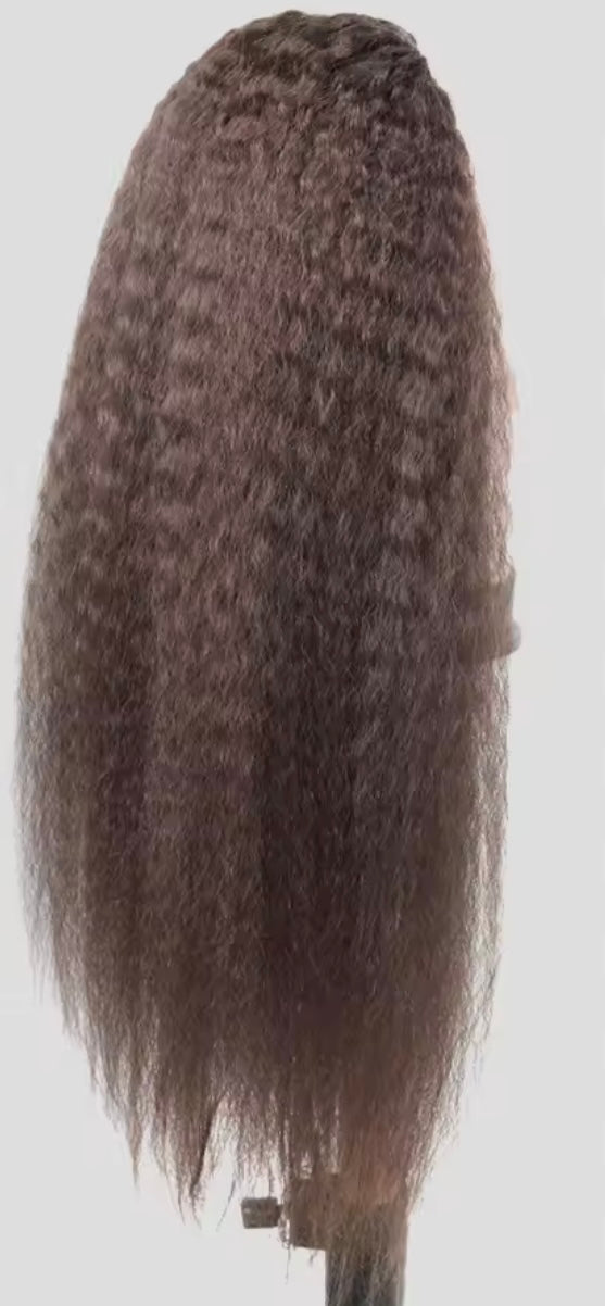 Coleta de pelo natural afro lisa