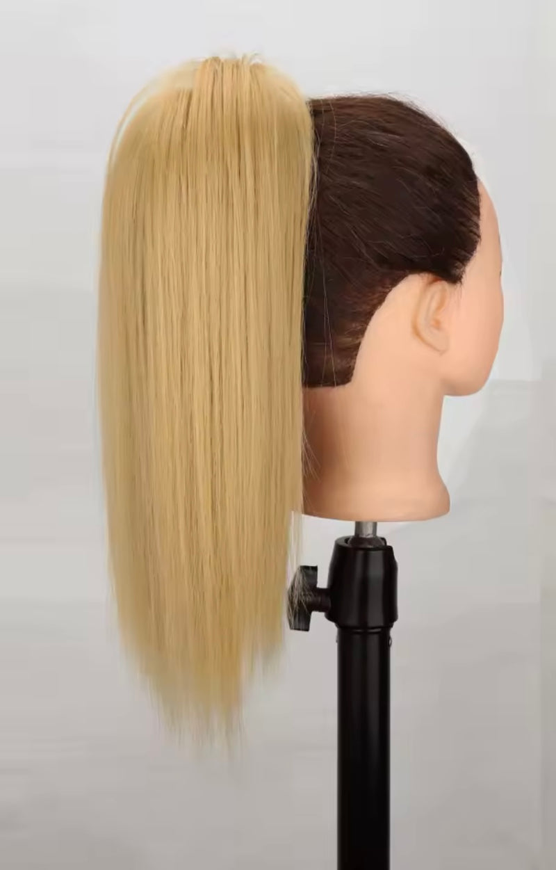 Coleta corta de pelo fibra orgánica con clip resistente al calor