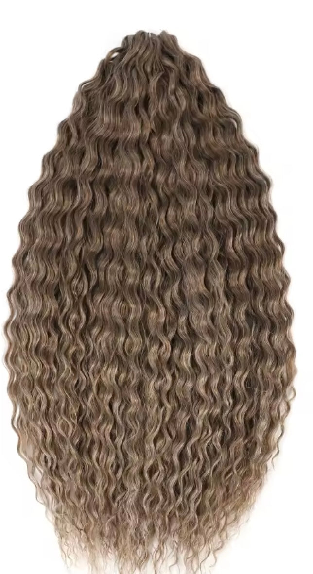 Pelo rizado de crochet