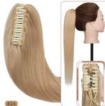 Coleta de pelo natural con clip