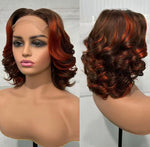 Peluca natural rizada corta rizos bouncy (Jane)