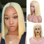Peluca rubia corta bob  natural